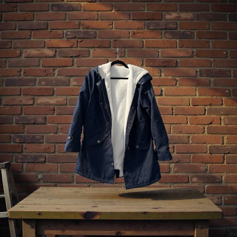 Unlisted Dark Blue Hooded Field Jacket